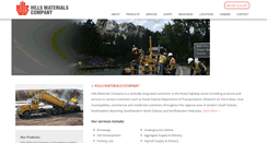 Desktop Screenshot of hillsmaterials.com